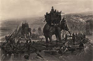 elephants, warriors, thai