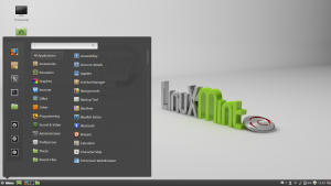Linux Mint desktop and user interface