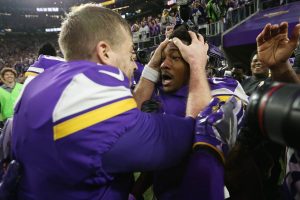 The Vikings advanced to the NFC Championship Round in stunning fashion.